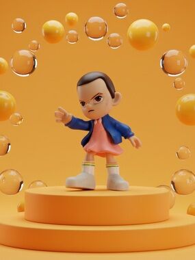 EUC Stranger Things Minix Capsule ELEVEN Figurine Collectible Netflix Series